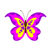 Lilac Inspired Butterfly Vector Art