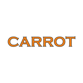 Elegant Carrot Calligraphy Word Vector Art