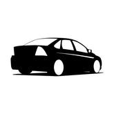 Exquisite Sedan Car Silhouette Art