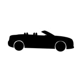 Convertible Car Silhouette Art