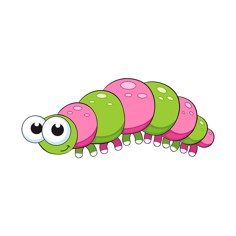 Cartoonish Caterpillar Vector Art