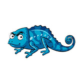 Cartoonish High Casqued Chameleon Vector Art