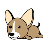 Adorable Beady Eyed Chihuahua Dog Vector Art