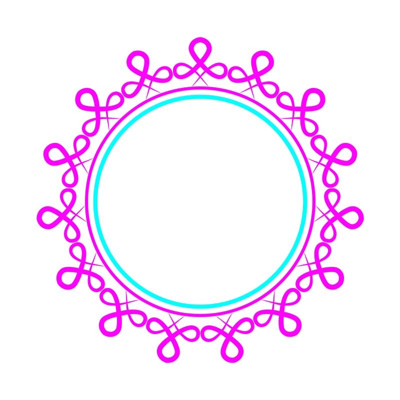 Solicitous Celtic Mandala Circle Border Vector Art