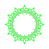 Decent Celtic Floral Mandala Circle Border Vector Art
