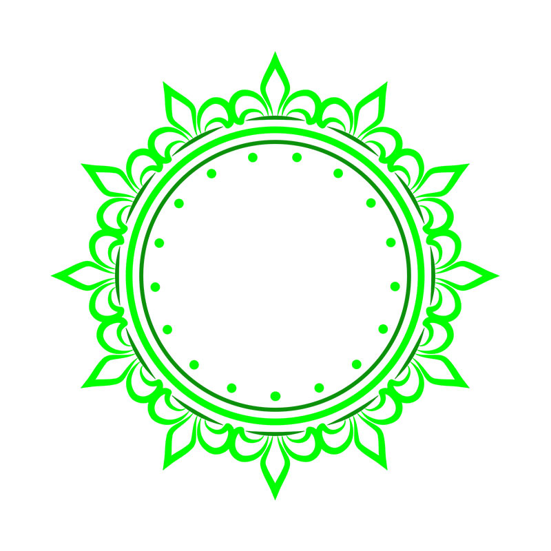 Decent Celtic Floral Mandala Circle Border Vector Art