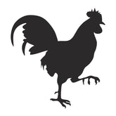 Zealous Rooster Silhouette Art