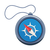Gleaming Hand Compass Vector Art