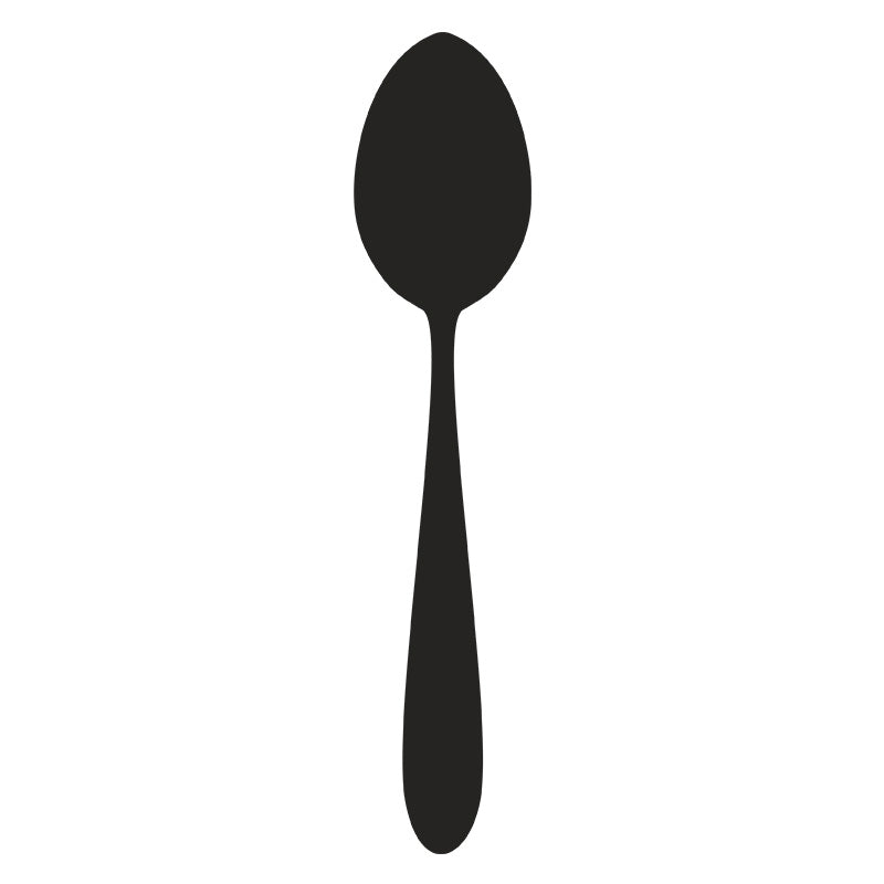 Durable Table Spoon Silhouette Art