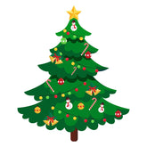 Decorated Tree with Snowman Bauble Christmas Vector Art