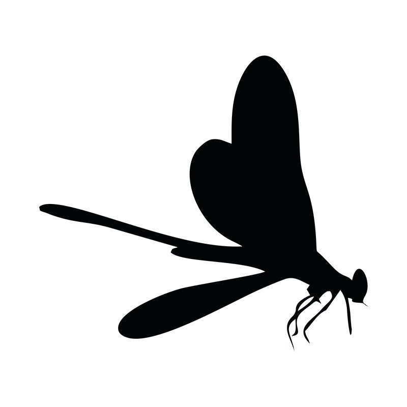 Eastern Amberwing Dragonfly Silhouette Art
