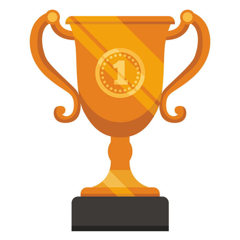 Glistening Golden Trophy Vector Art