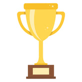Glimmering Golden Trophy Vector Art