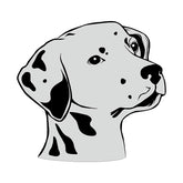 Adorable Dalmatian Dog Face Vector Art