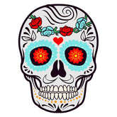 Rose Head Banded La Calavera Face Mask Vector Art
