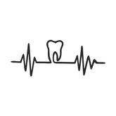 Teeth for Life Silhouette Art
