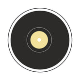 Classical Vinyl Phonograph Record Vector Art
