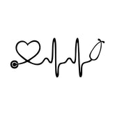 Ensuring Stethoscope for Life Silhouette Art