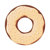 Delicate Donut Peanut Sprinkled Vector Art