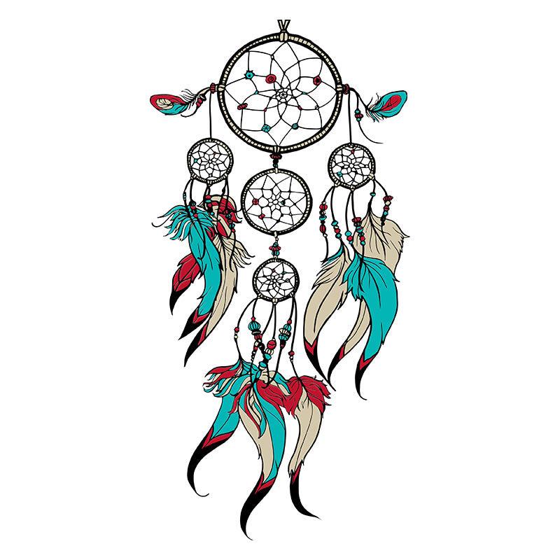 Attractive Feathered Dream Catcher Vector Art