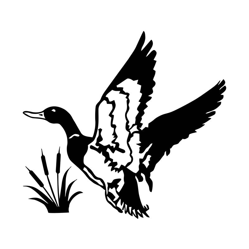 Flying Mallards Ducks Silhouette Art