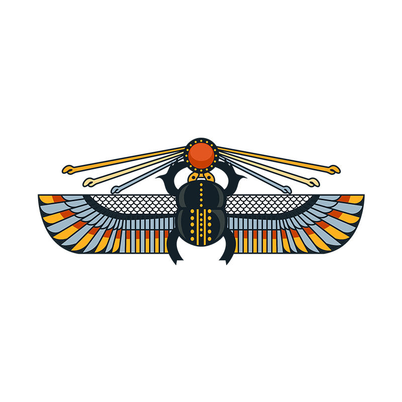 Egyptian Scarab Beetle Vector Art