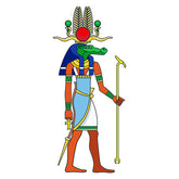 Attentive Sobek the Egyptian God Vector Art