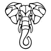 Tremendous African Elephant Tattoo Vector Art