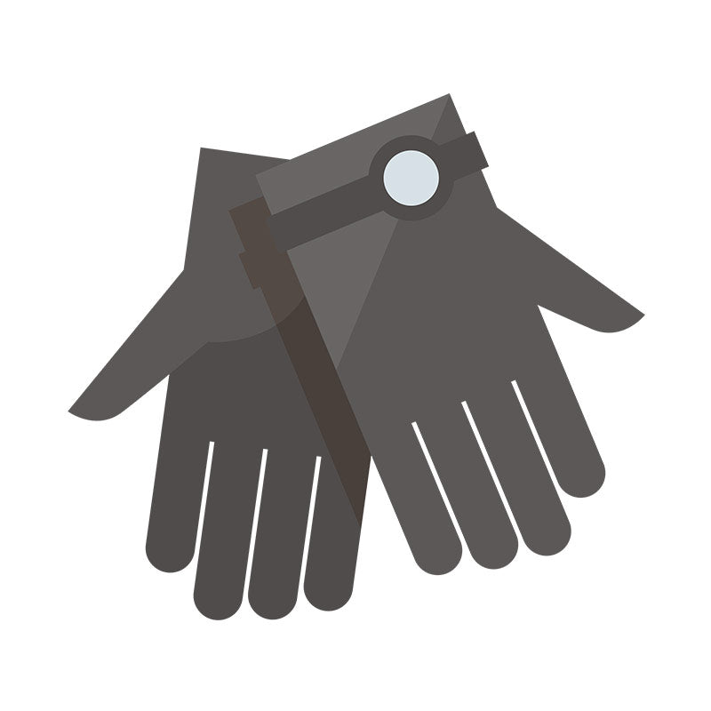 Equestrian Horse Riding Gloves Vector Art