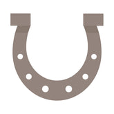Metallic Lucky Horseshoe Vector Art