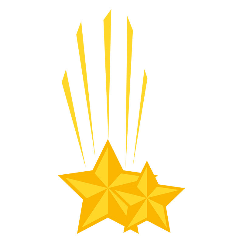 Blazing Lustrous Meteoroid Stars Vector Art