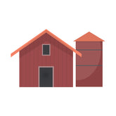 Tenacious Farm Barn Vector Art