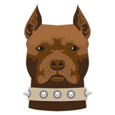 American Pitbull Terrier Dog Vector Art