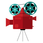 Vintage Cinema Movie Projector Vector Art