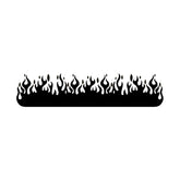 Burning Field Flames Silhouette Art