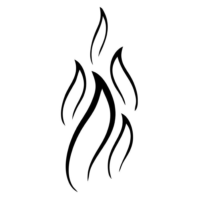 Campfire Flame Silhouette Art