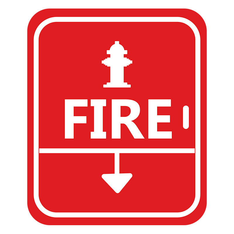 Safety Fire Extinguisher Hydrant Sign Vector Art