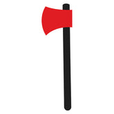 Protective Fireman Axe Vector Art