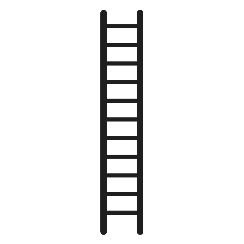 Fire Escape Ladder Silhouette Art