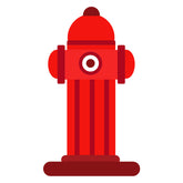 Flushing Fire Hydrant Fireplug Vector Art