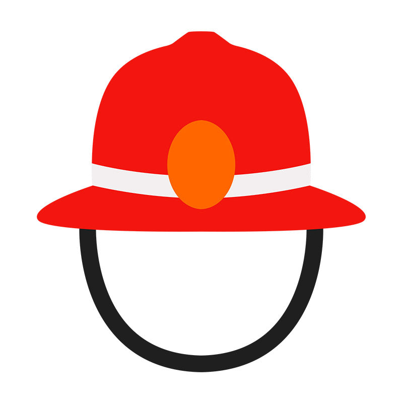 FireFighter Fireman Helmet Vector Art