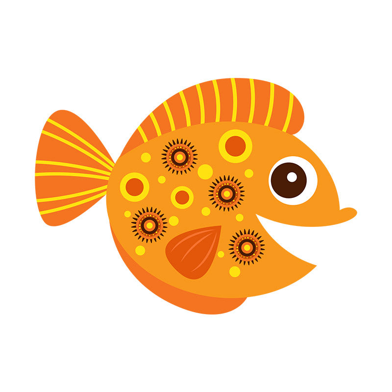 Delightful Madagascar Butterfly Fish Vector Art