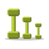 Set of Dumbbells Vector Art