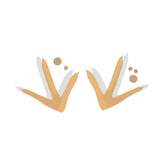 Clucking Chicken Footprint Step Vector Art