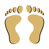 Textured Human Footprint Step Vector Art