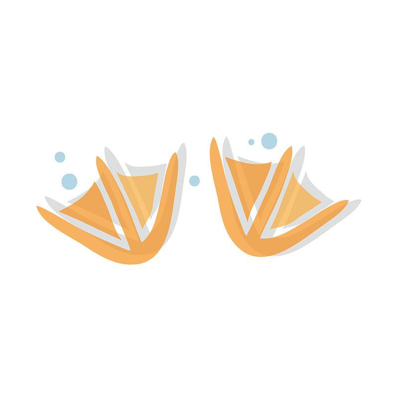 Quacking Duck Footprint Step Vector Art