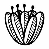 Indoor Amaryllis Flower Silhouette Art