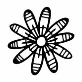 Sweet Alyssum Flower Silhouette Art