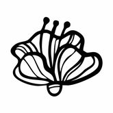 Tempting Irises Flower Silhouette Art