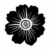 Petunia Flower Silhouette Art